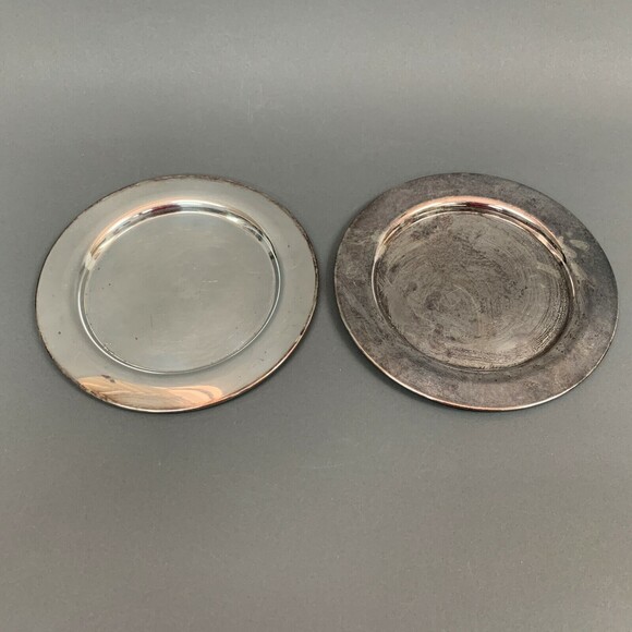 Oneida Silversmith Silver Plate Salad Plates 7 1/2 Lot of 2 - Picture 1 of 5